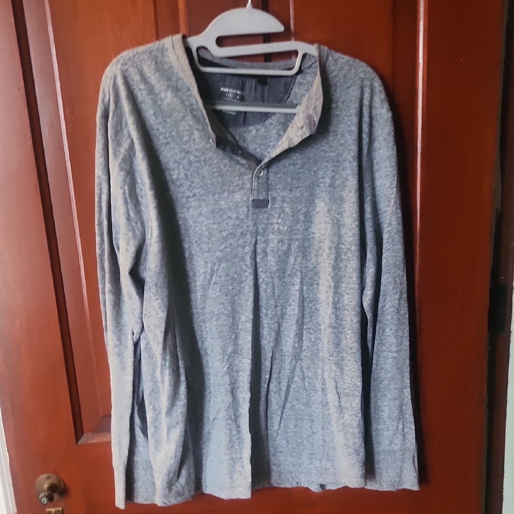 Paper Denim & Cloth Heather Gray Henley Shirt